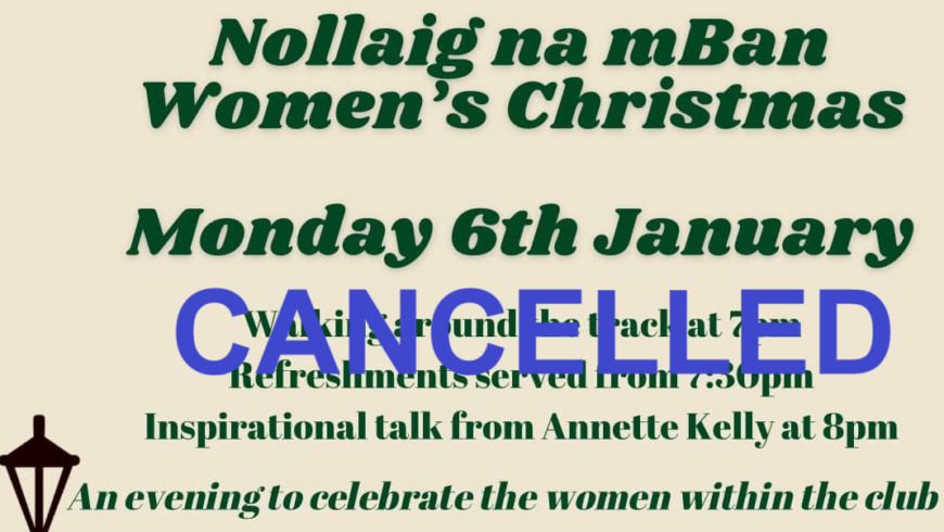 Nollaig na mBan Cancellation